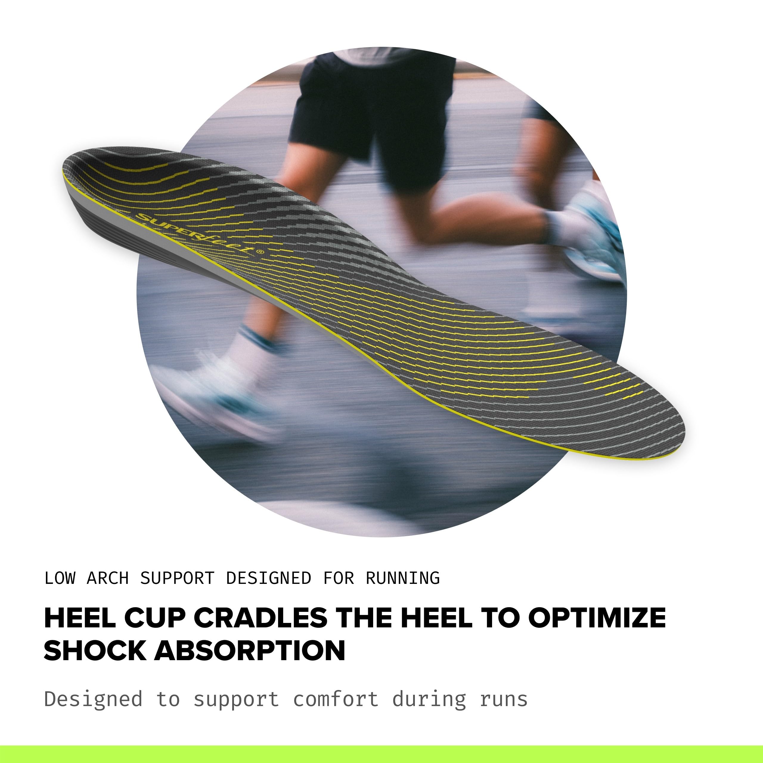 Amazon.com: Superfeet Run Support Low Arch Insoles, 13.5–15 Men